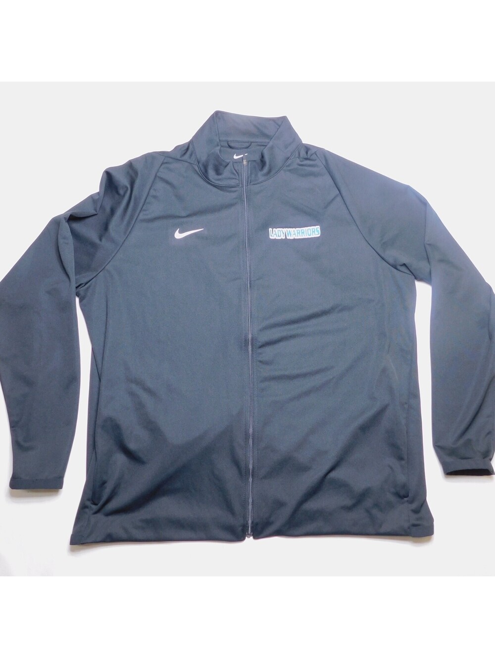 Nike Dri-FIT Lady Warriors Jacket Womens XL Black Full Zip Track Athletic Warmup